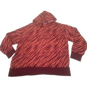 Zebra Patterned Sweatshirt Hoodie